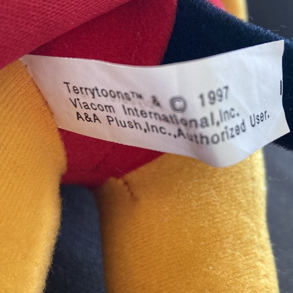 Vintage Terrytoons Viacom 14" Mighty Mouse Stuffed Plush - 1997 - Picture 5 of 7